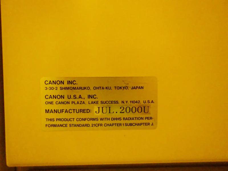 Used 2000 Canon FPA 3000 iW Stepper