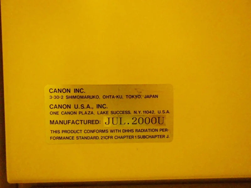 Used 2000 Canon FPA 3000 iW Stepper