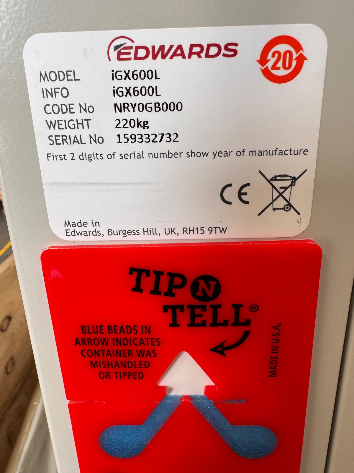 Refurbished Edwards IGX600L Vacuum Pump