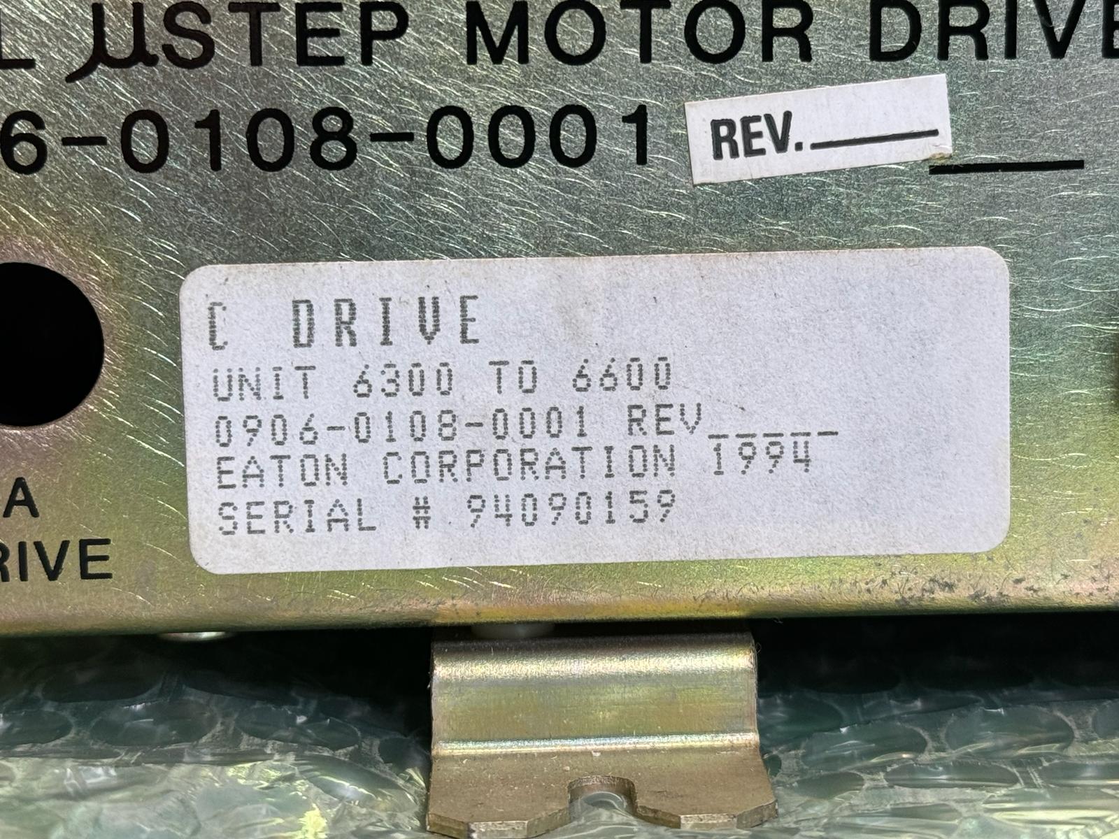 Used Eaton Nova 6200AV 6500 DUAL USTEP C DRIVE MOTOR DRIVE 0906-0108-0001