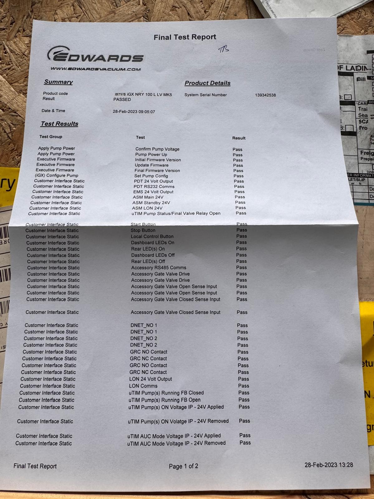 Refurbished Edwards IGX100L Vacuum Pump
