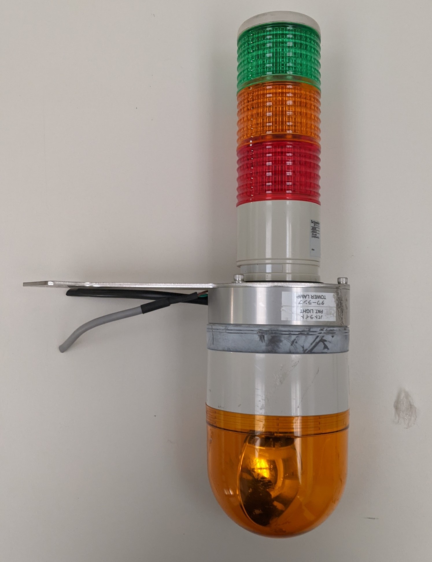 Used Schneider Electric PATLITE Corporation Arrow Leug-24 & Rotational Lamp Assy.