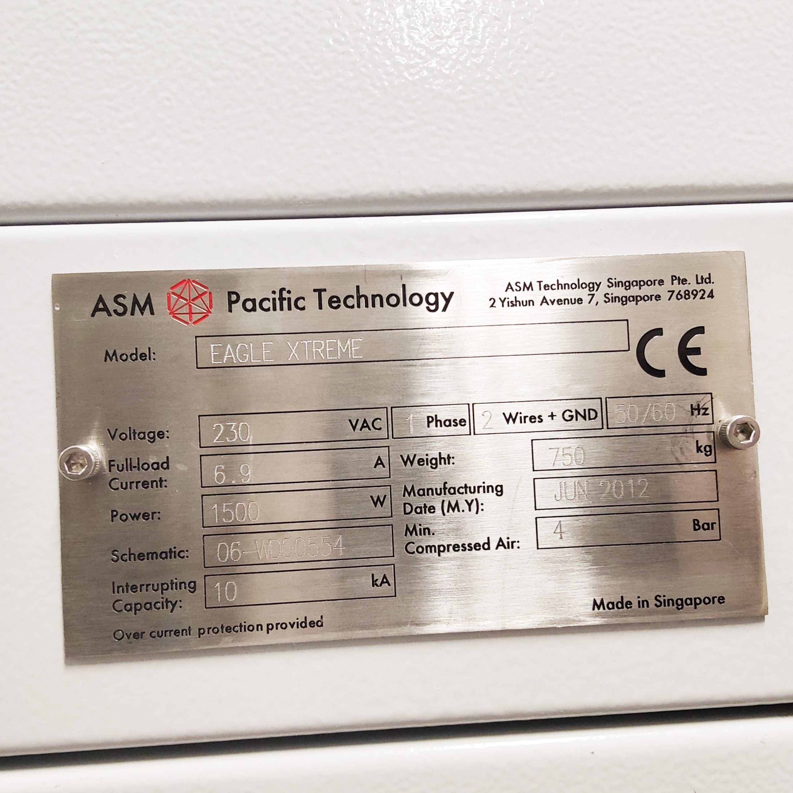 Used 2012 ASM Eagle Xtreme Wire Bonders