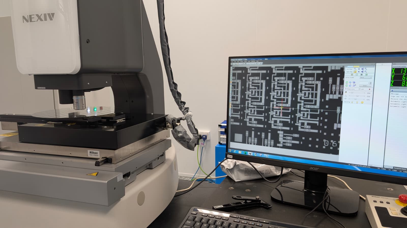 Used 2017 NIKON NEXIV VMZ-R3020TZ VMM with Nikon Wafer Loader NWL200TMB/T