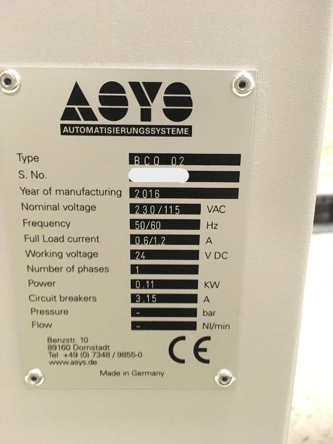 Used 2016 ASYS BC0 02