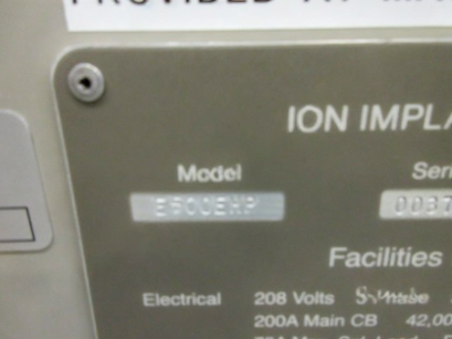 Used 1997 AMAT Varian EHP-500
