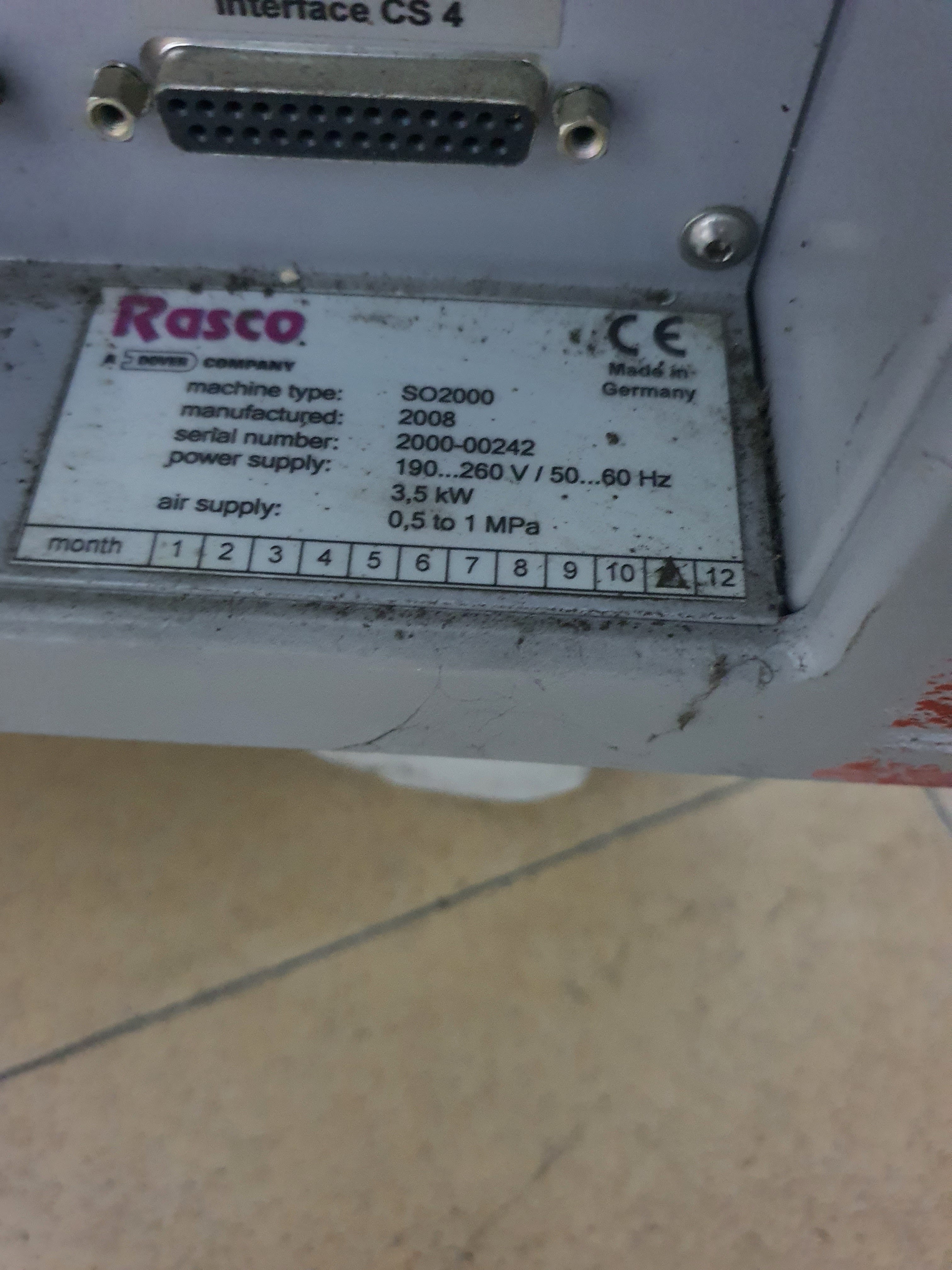 Used Rasco  SO-2000 Test Handler