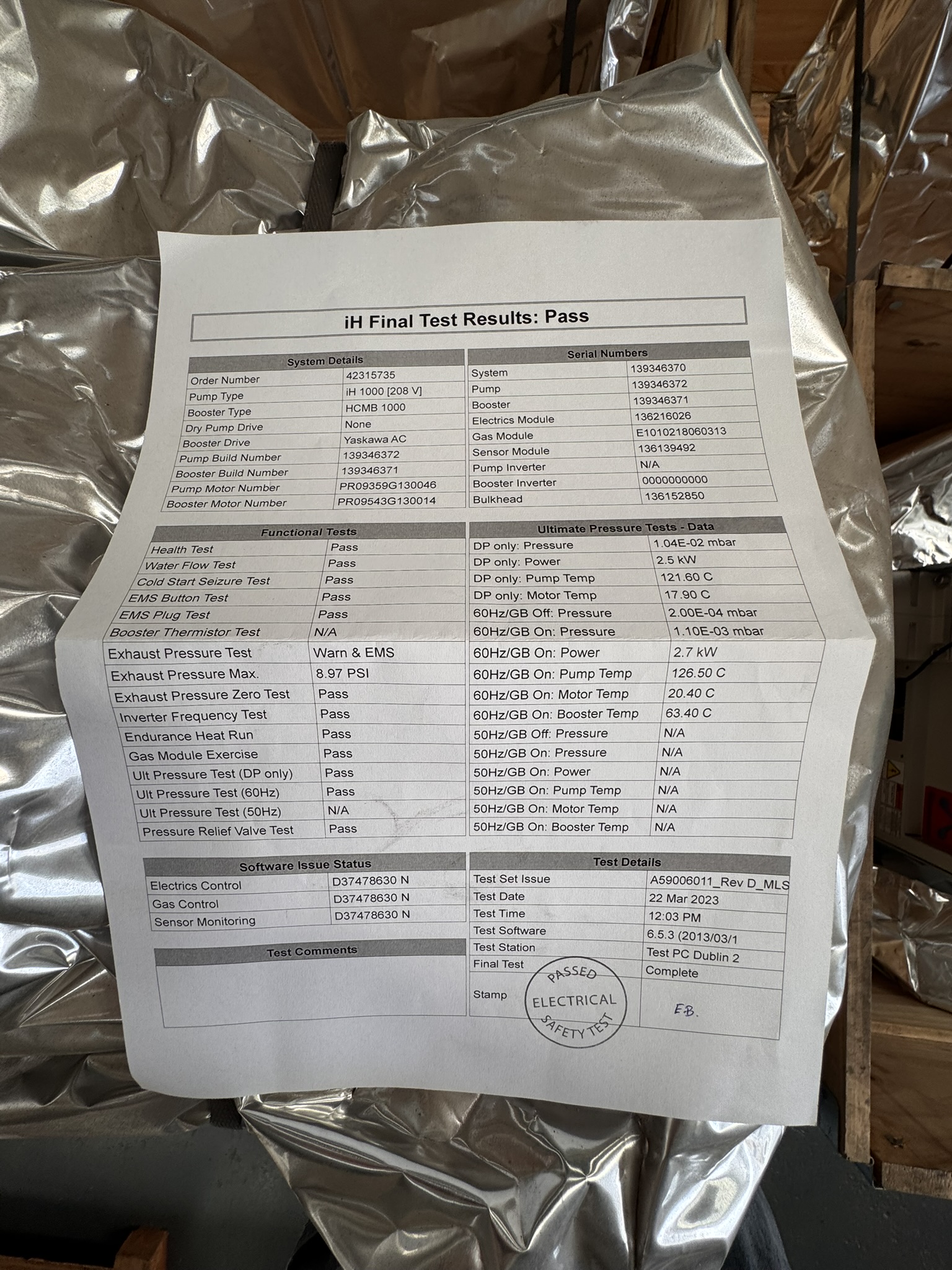 Refurbished Edwards IH1000 Vacuum Pump