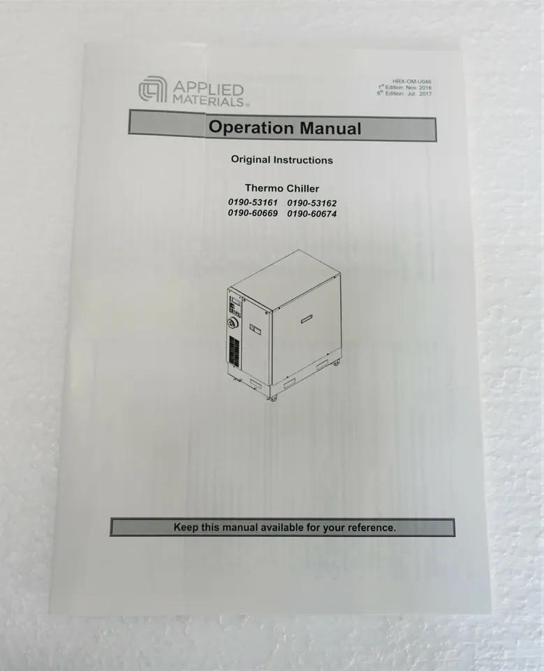 Used 2018 SMC INR-498-012E-X028 THERMO CHILLER AMAT 0190-60669 H2000 EG/DI HEAT EXCHANGER