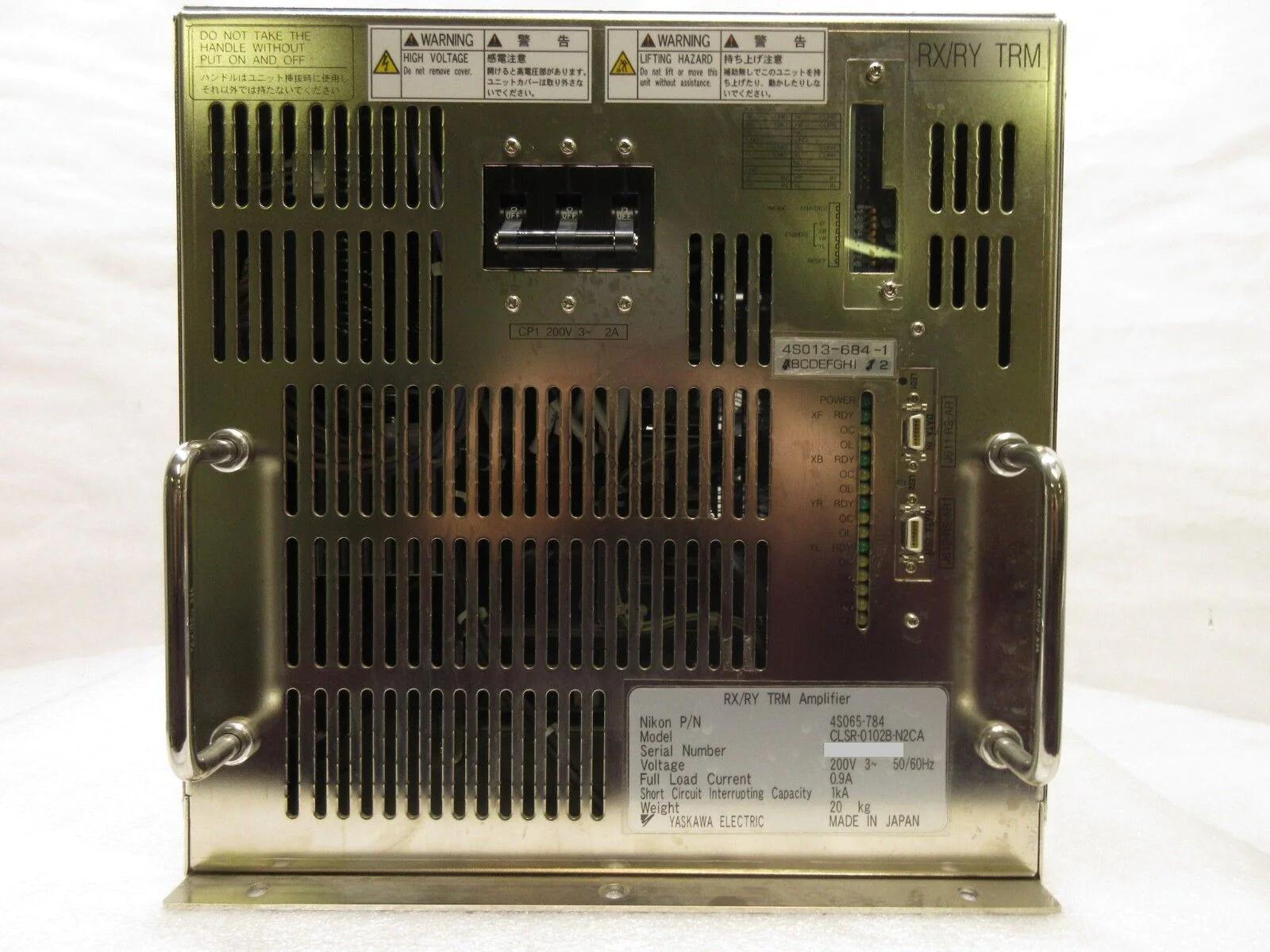 Used NIKON Nikon 4S065-784 RX/RY TRM Amplifier CLSR-0102B-N2CA 4S013-684-1 NSR