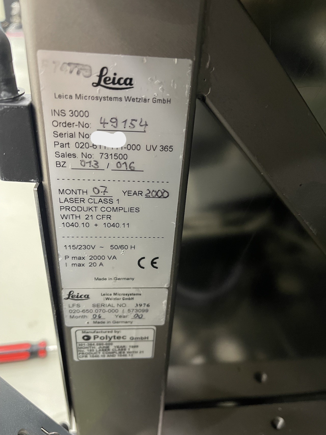 Used Leica INS3000
