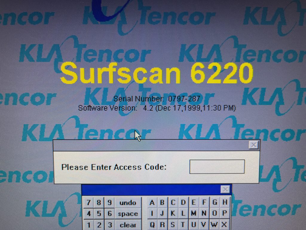 Used KLA Surfscan 6220