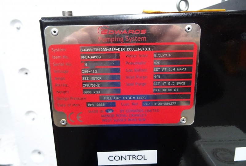 Used Edwards GV600/EH4200+SSP+DIR COOLING+SIL