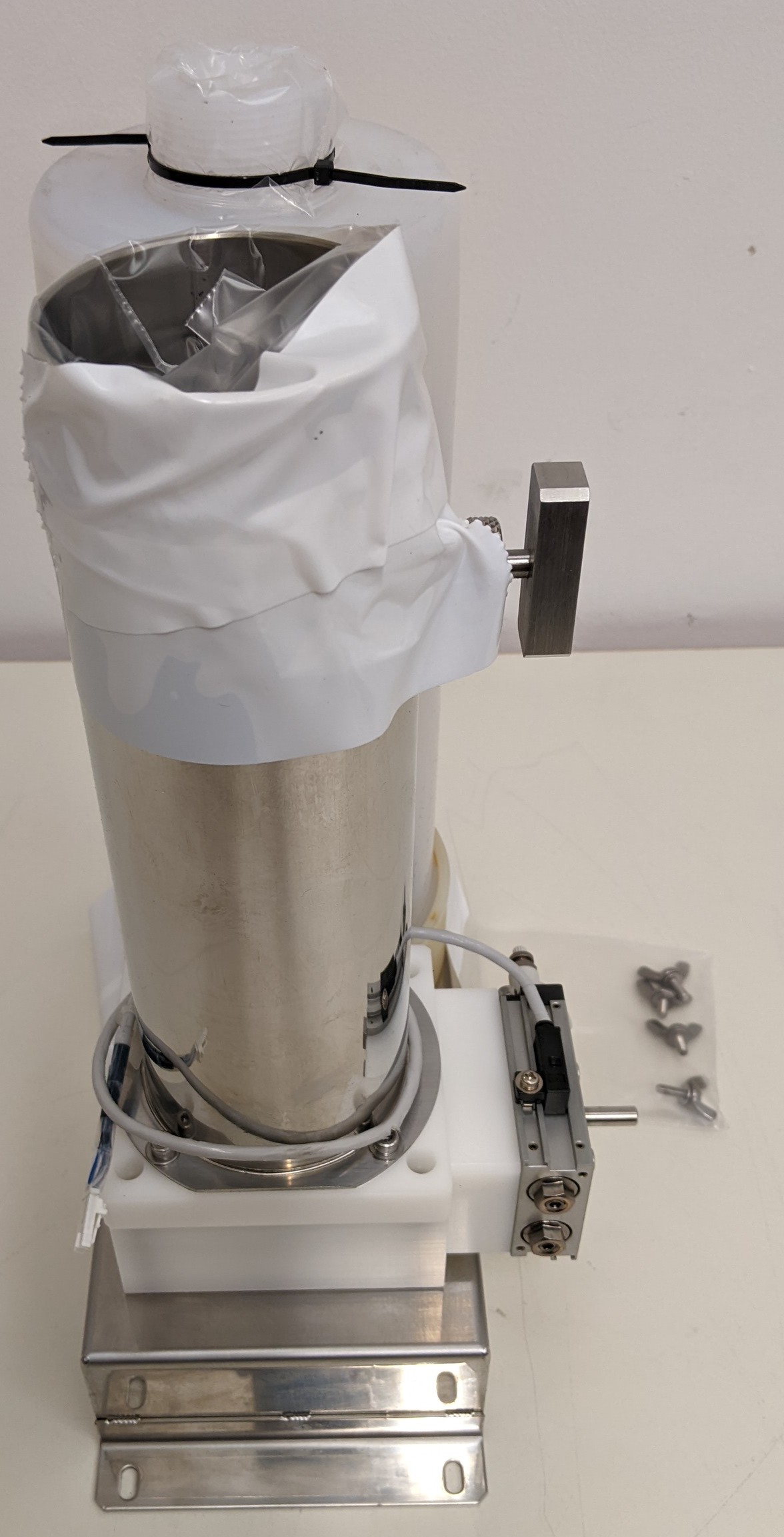 Used TEL Act 8 Part Dev 3-2 Exhaust Duct/ Auto Damper/ Manual Damper/ Mist Trap Assembly