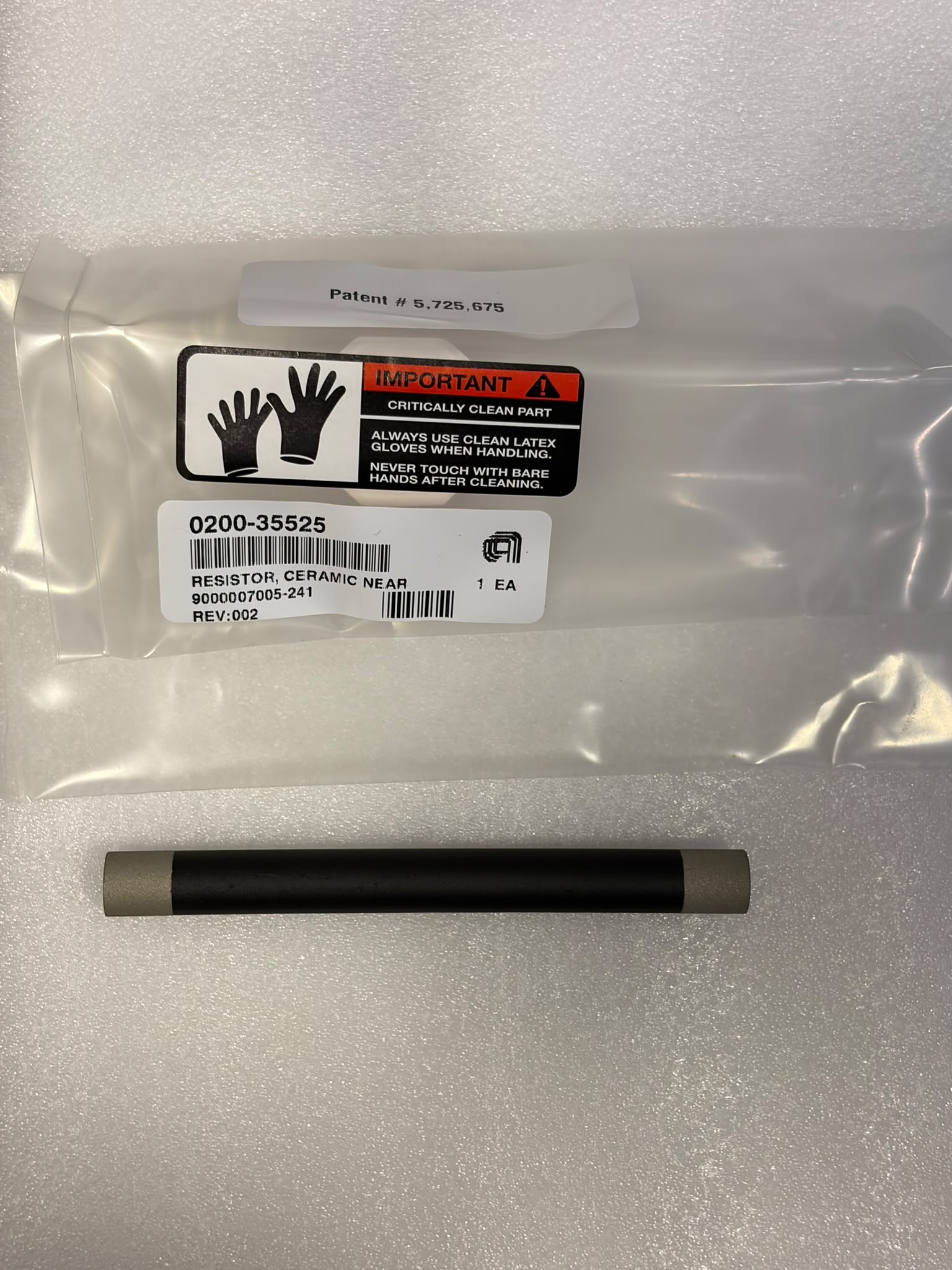 Used Applied Materials AMAT 0200-35525 RESISTOR,CERAMIC,NEAR-NET-SHAPE