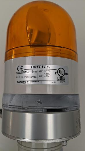 Used Schneider Electric PATLITE Corporation Arrow Leug-24 & Rotational Lamp Assy.