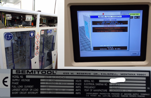 Used 2001 Semitool SCE-A-311