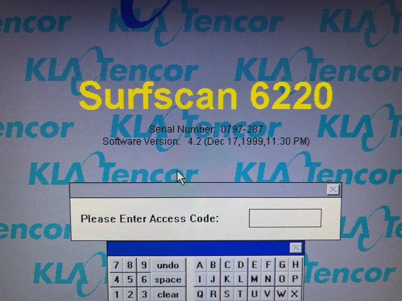 Used 1997 KLA-Tencor Surfscan 6220 Defect Inspection System