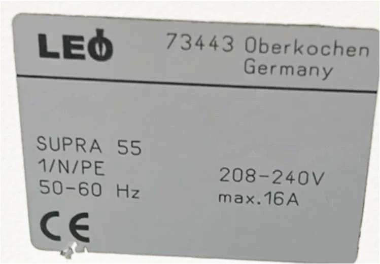 Used Zeiss Supra 55 SEM (Scanning Electron Microscope)