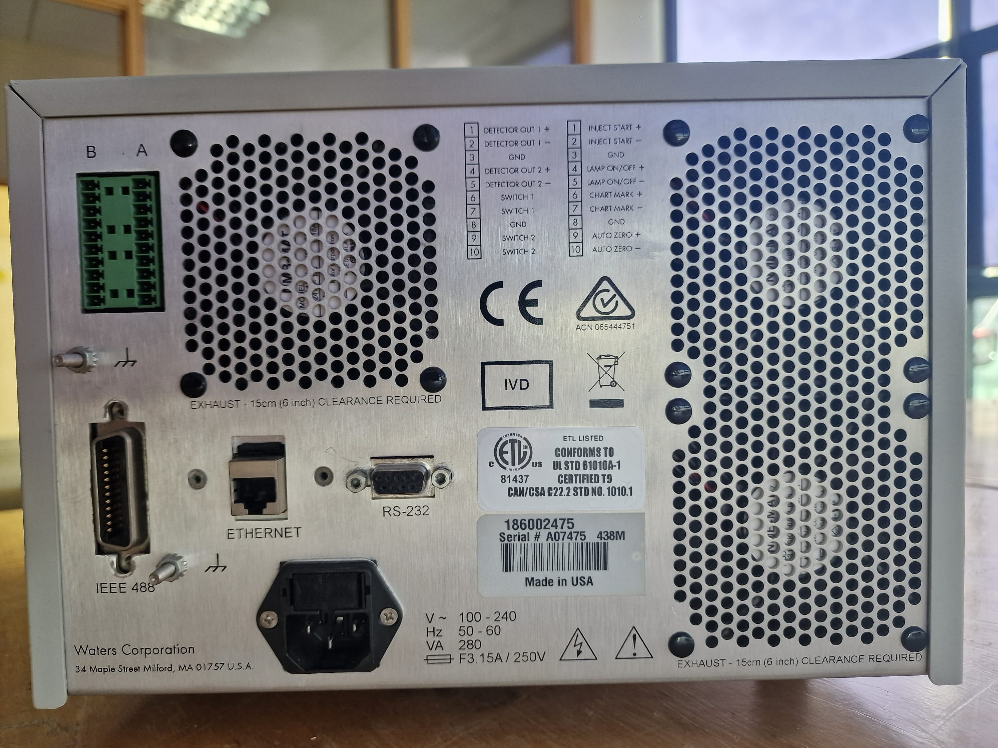 Used Waters 2475 Multi Lambda Fluorescence Detector