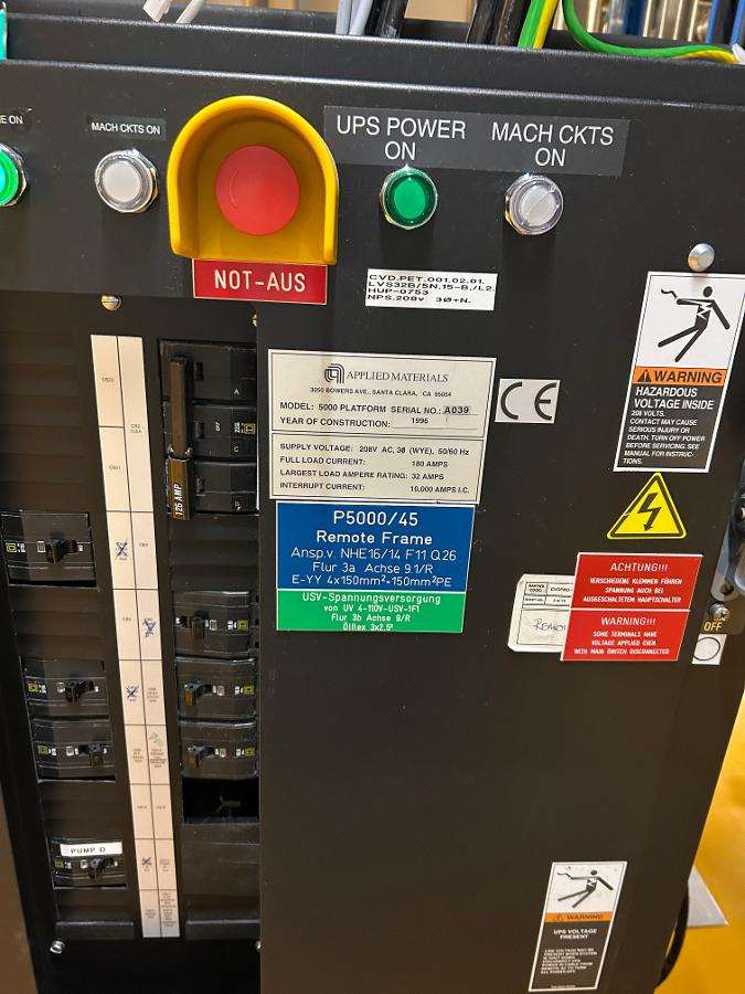 Used 1996 AMAT P5000 45 ETCH / CVD TEOS