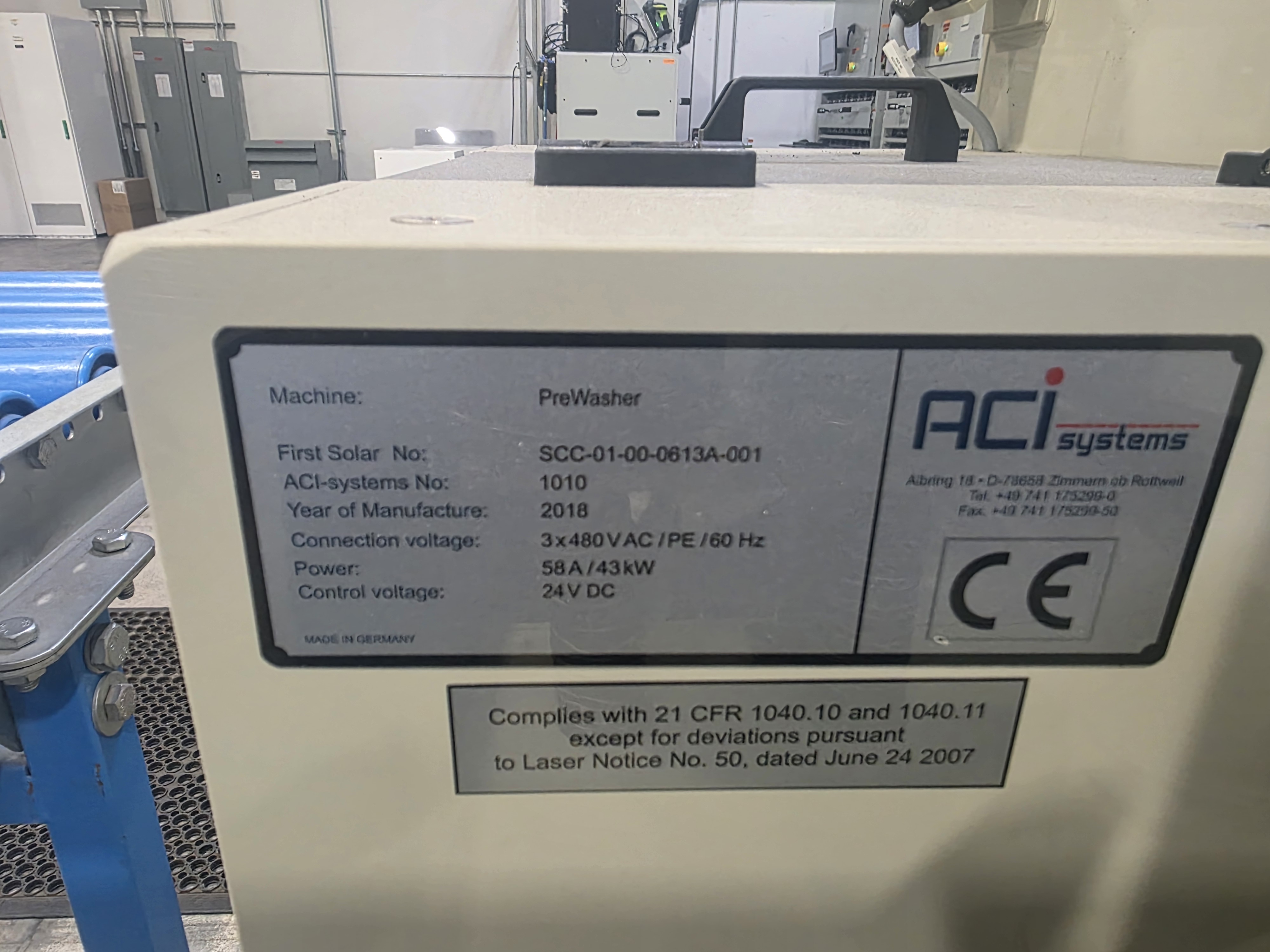 Used 2018 ACI Automated Wet Processing System