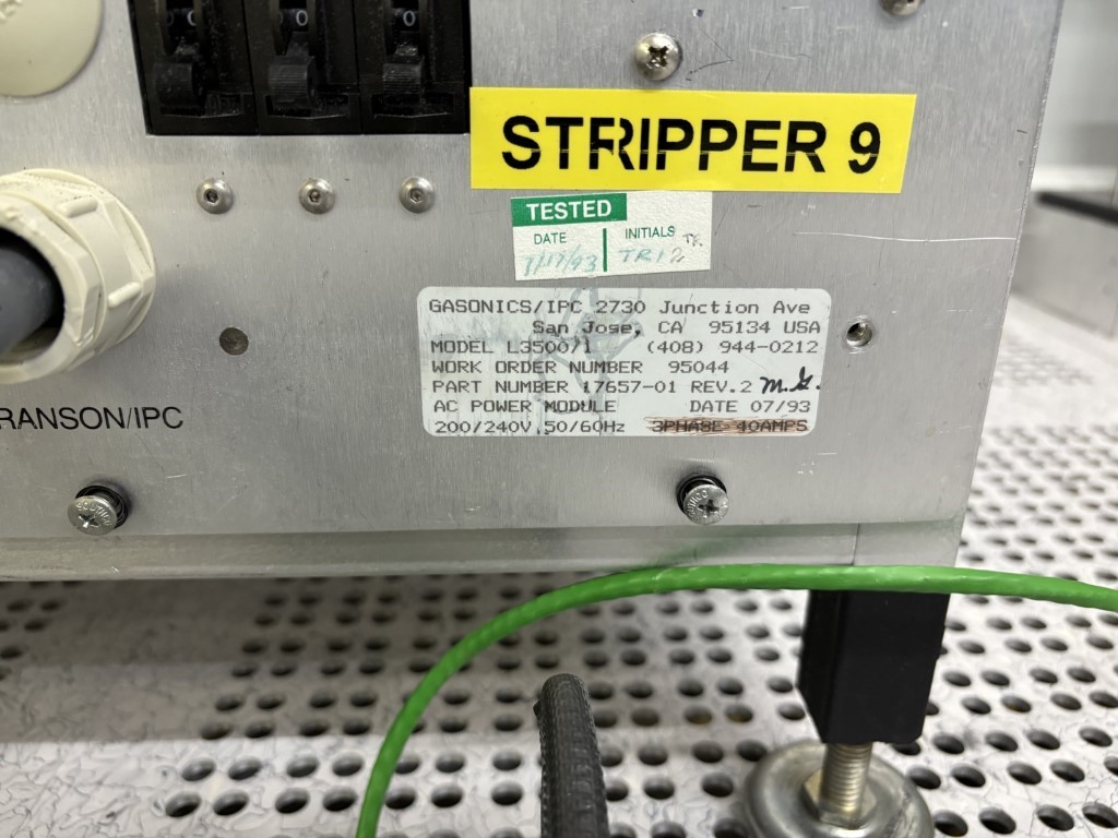 Used 1993 Gasonics L3510 - 150mm Asher