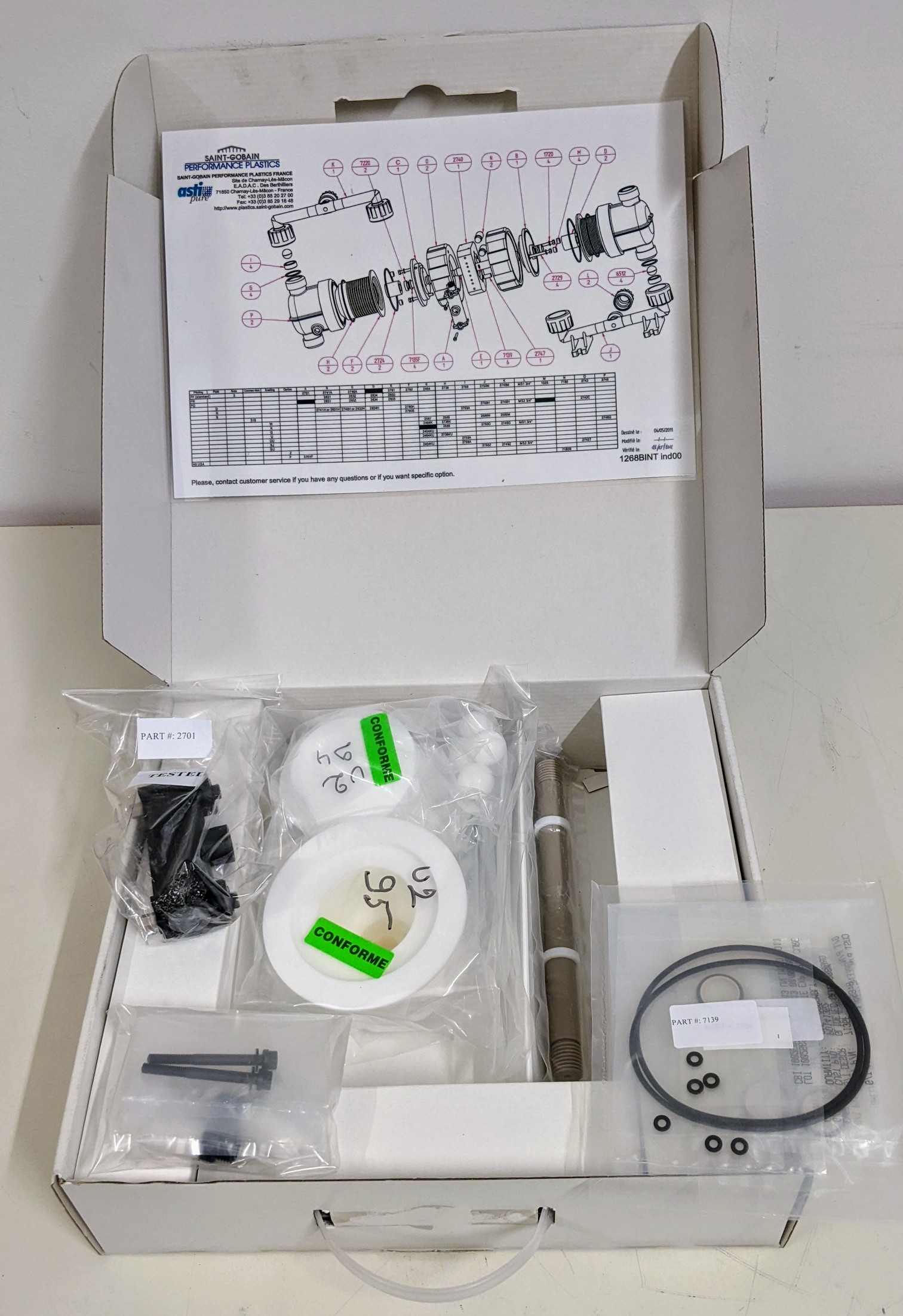 Used KIT,REBUILD,PFD2,CHEM,PM-PFD2A