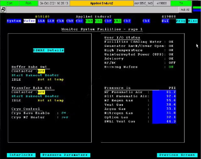 Used 2010 AMAT Endura II Liner/Barrier