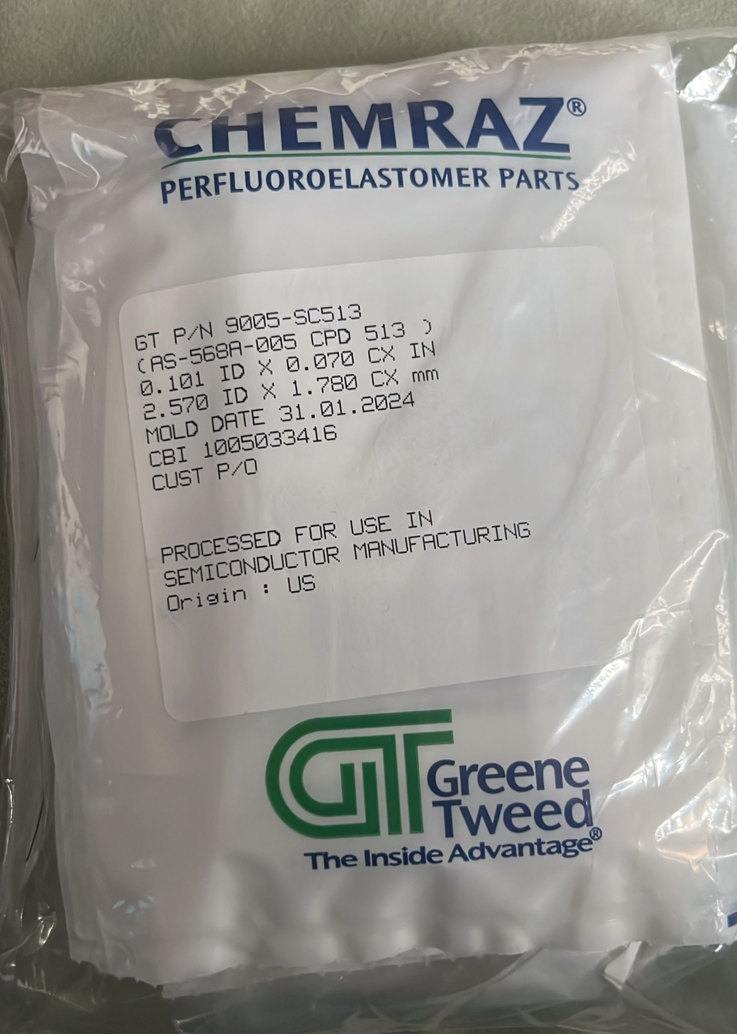 Used Applied Materials AMAT WXZ PART: O-RINGS - VARIOUS AVAILABLE