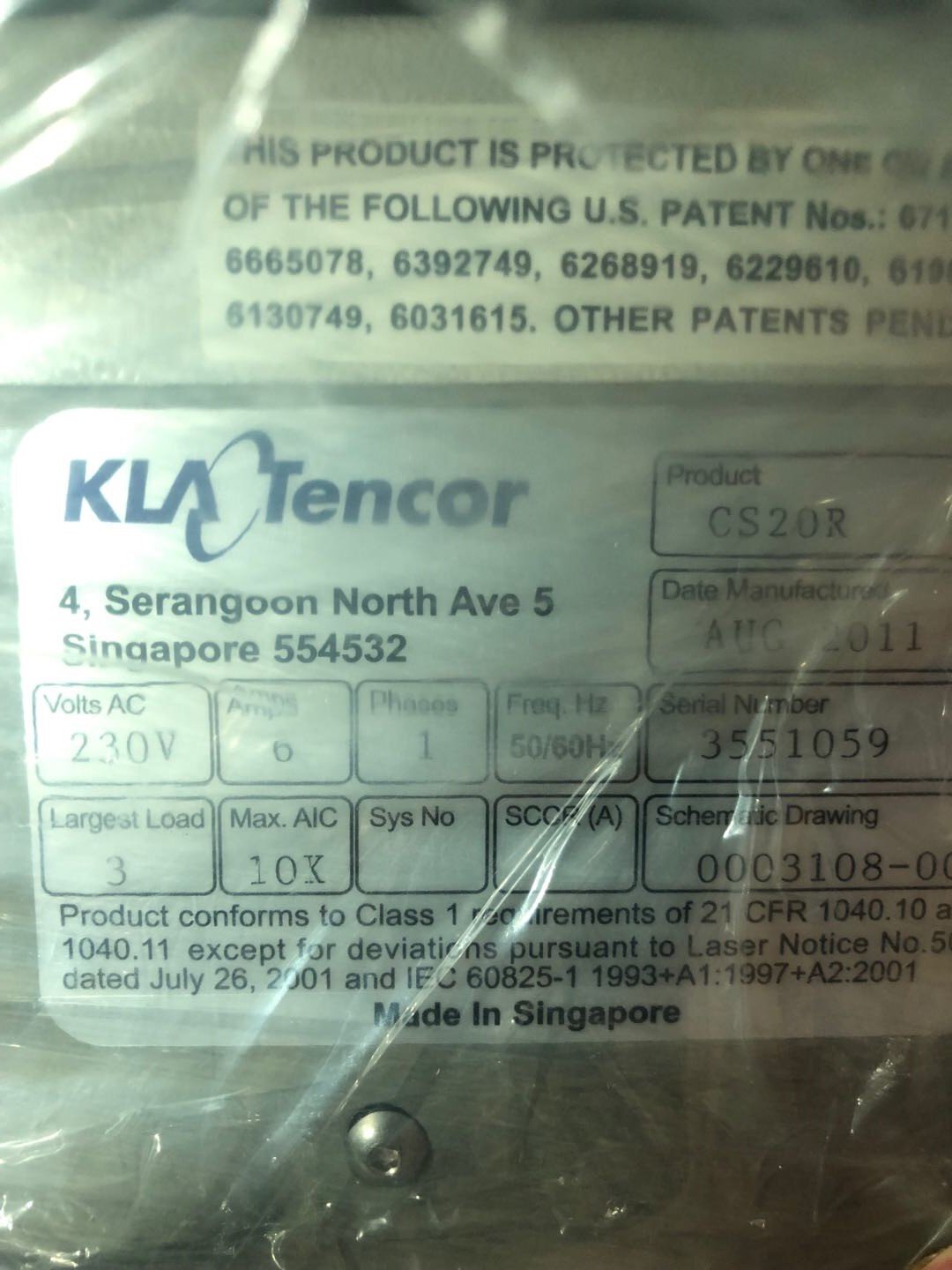 Used KLA  Candela CS20R