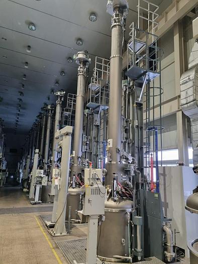 Used 2011 Mitsubushi Crystal Grower  S4-24-SL02  x 65 Silicon Ingot Lines