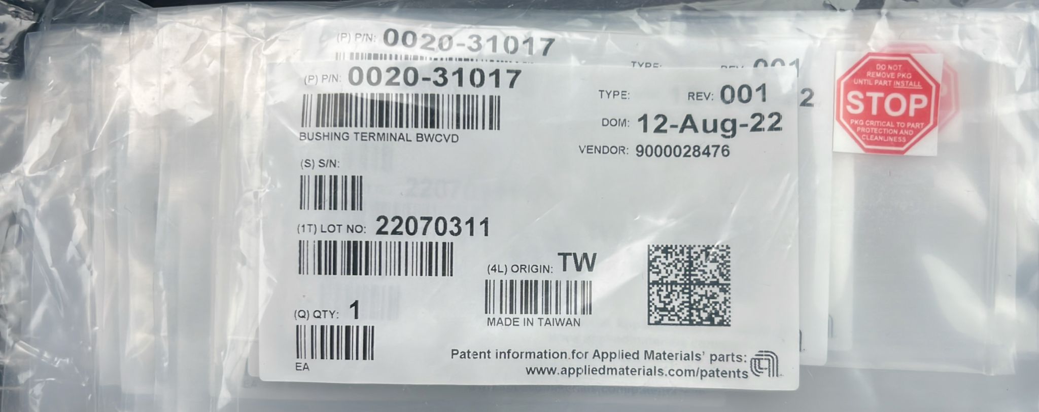 Used Applied Materials AMAT 0020-31017 BUSH TERMINAL