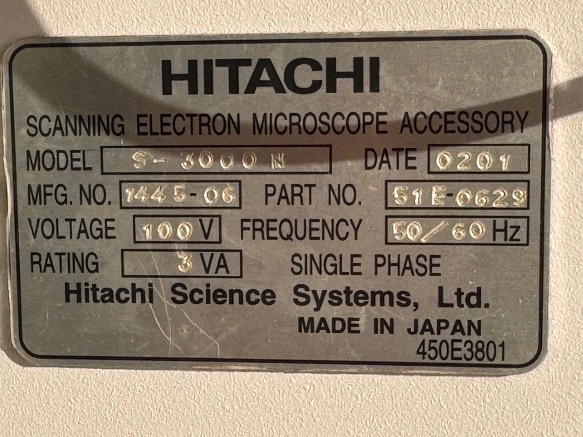 Used HITACHI S-3000N