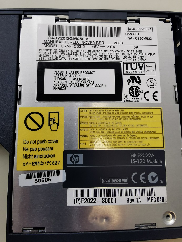 Used Panasonic LKM-FC33-5 SUPER DISK DRIVE