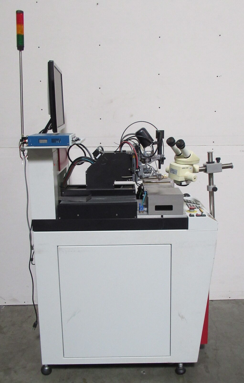 Used F&K Delvotek 6200 Gold Ball Wire Bonder System w/ Leica MZ6 Head