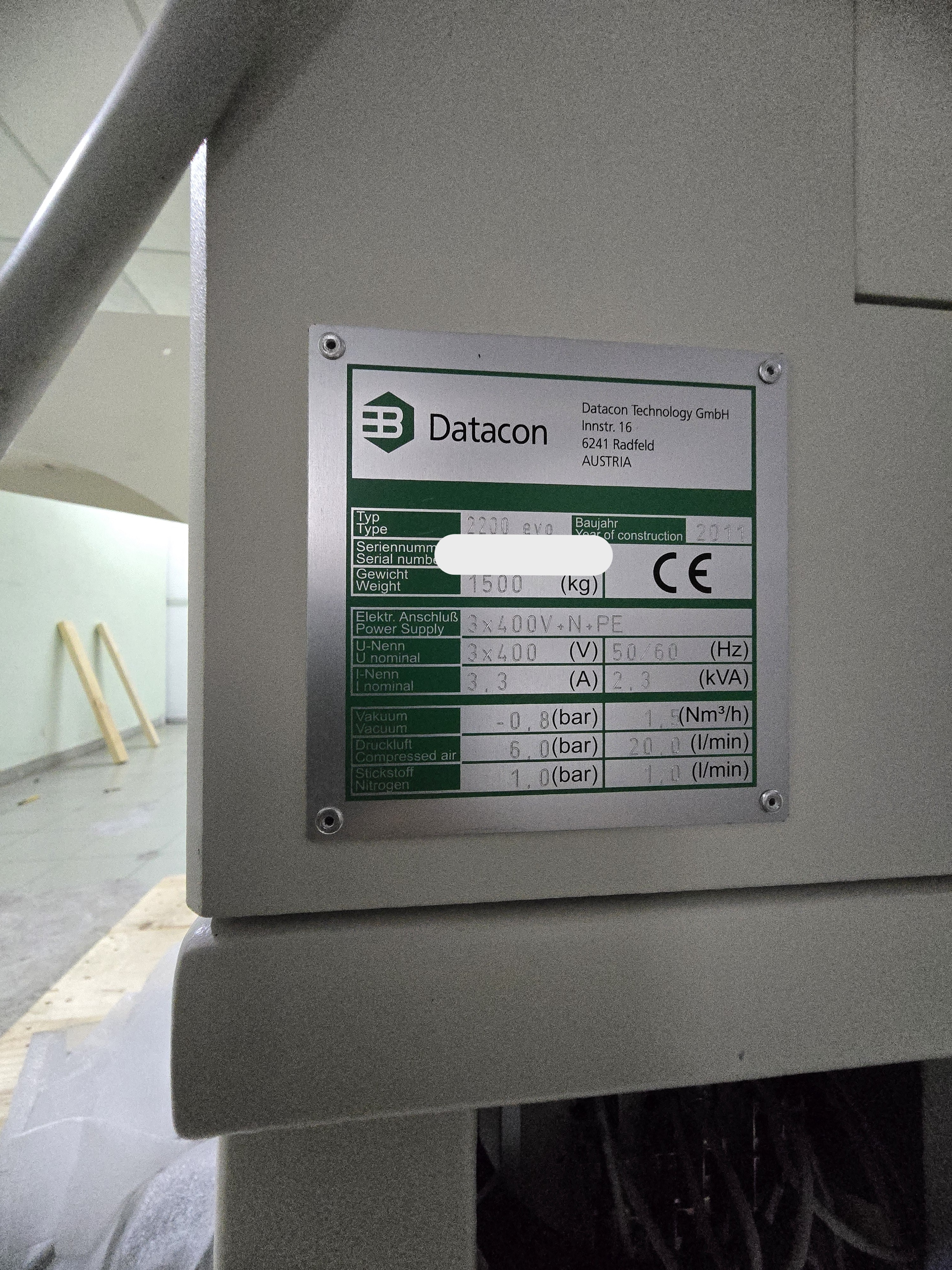 Used 2011 Datacon 2200 EVO