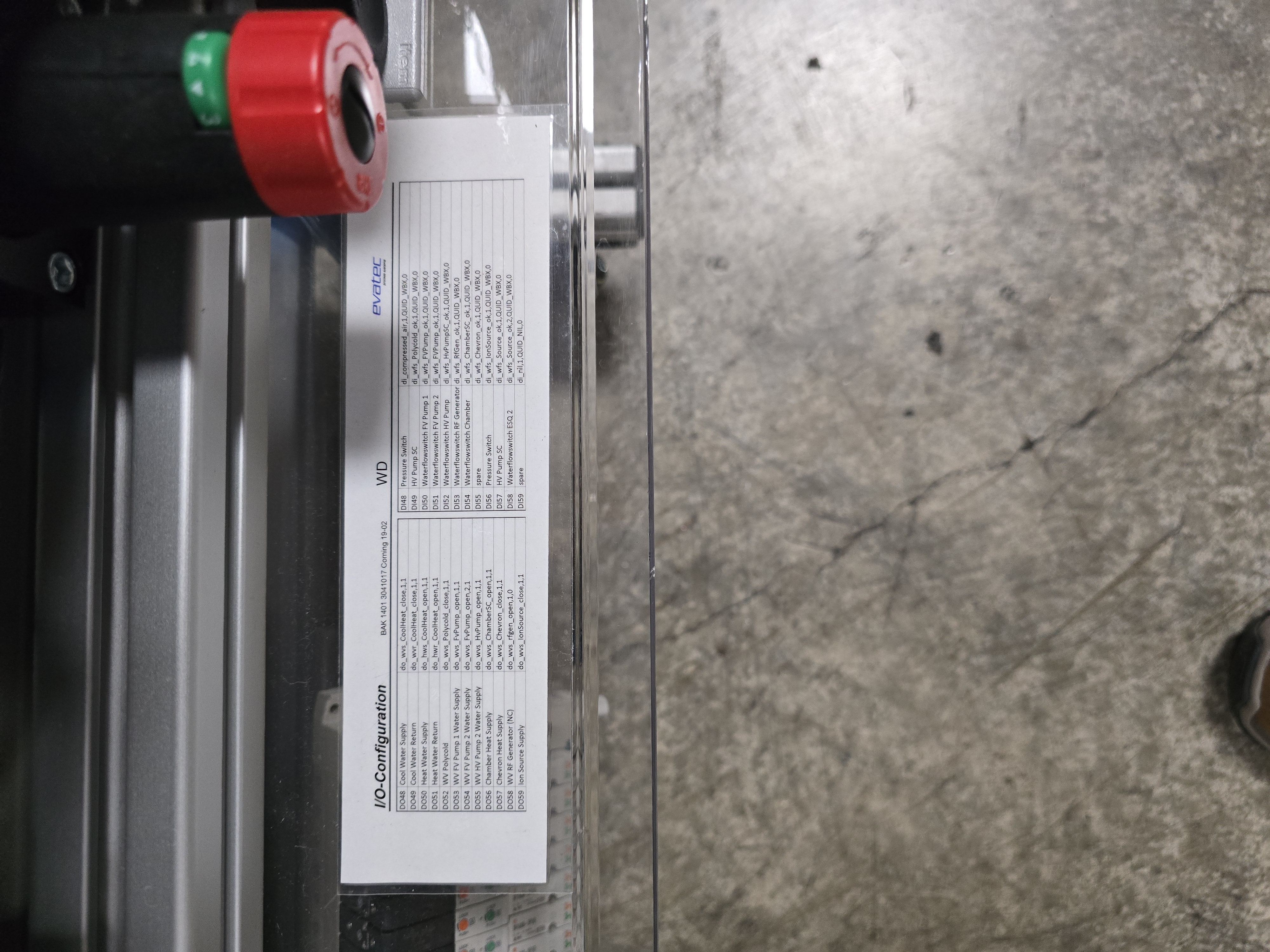 Used EVATEC BAK 1401