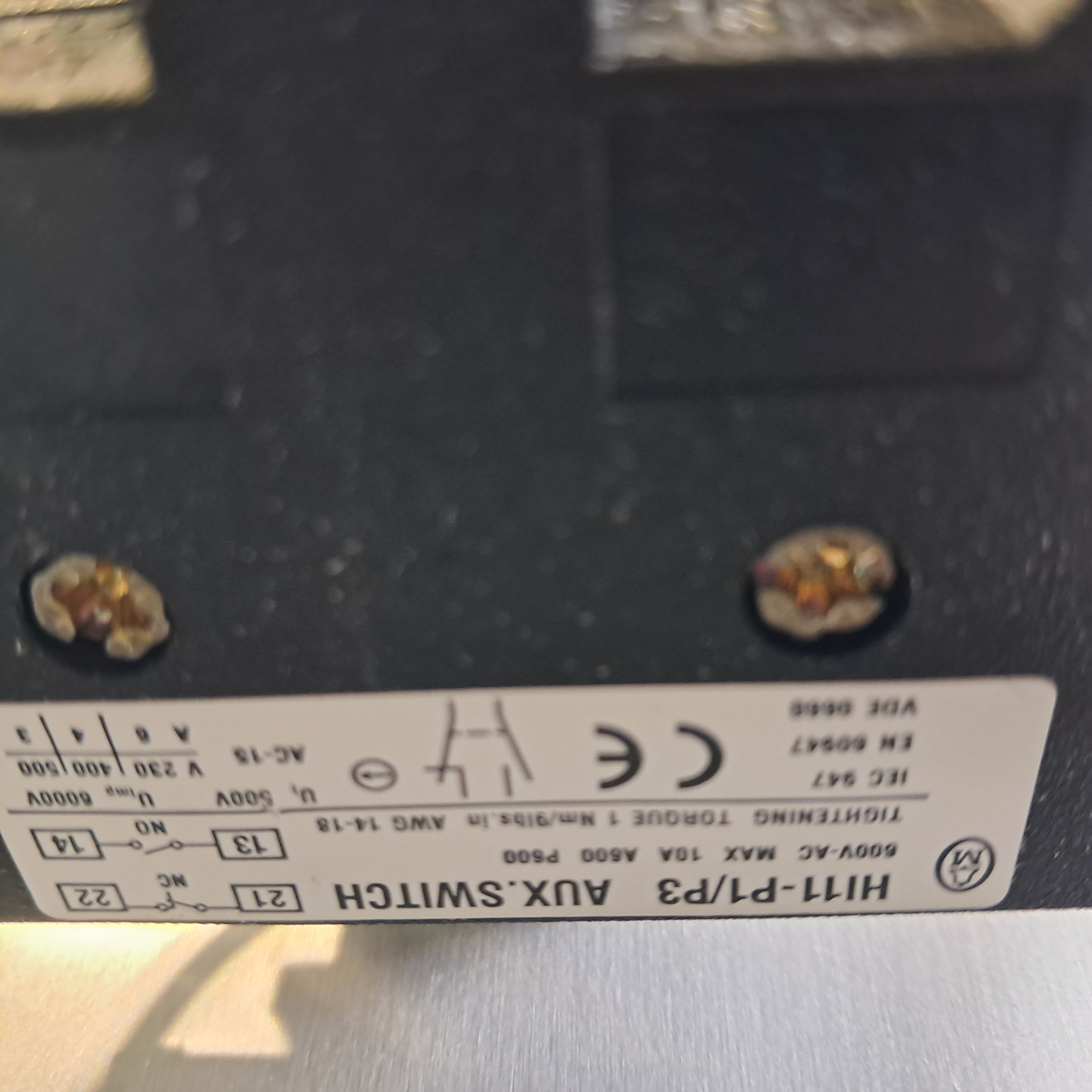 Used MTX 2000 Electrical Control Pane