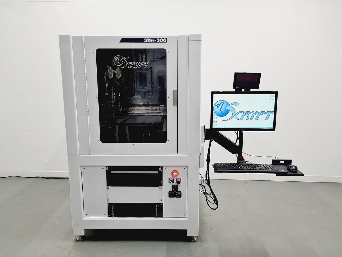 Used 2014 NScrypt 3Dn-300 FiT Direct Digital Manufacturing System w/ PC & Accessories Lab