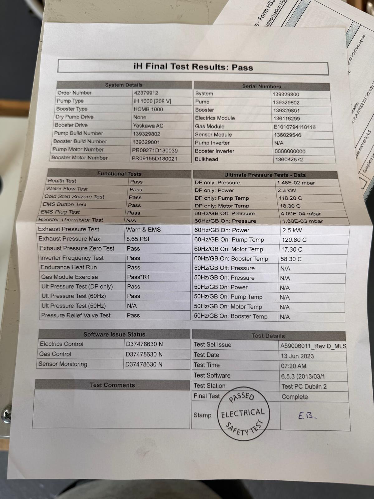 Refurbished Edwards IH1000 Vacuum Pump