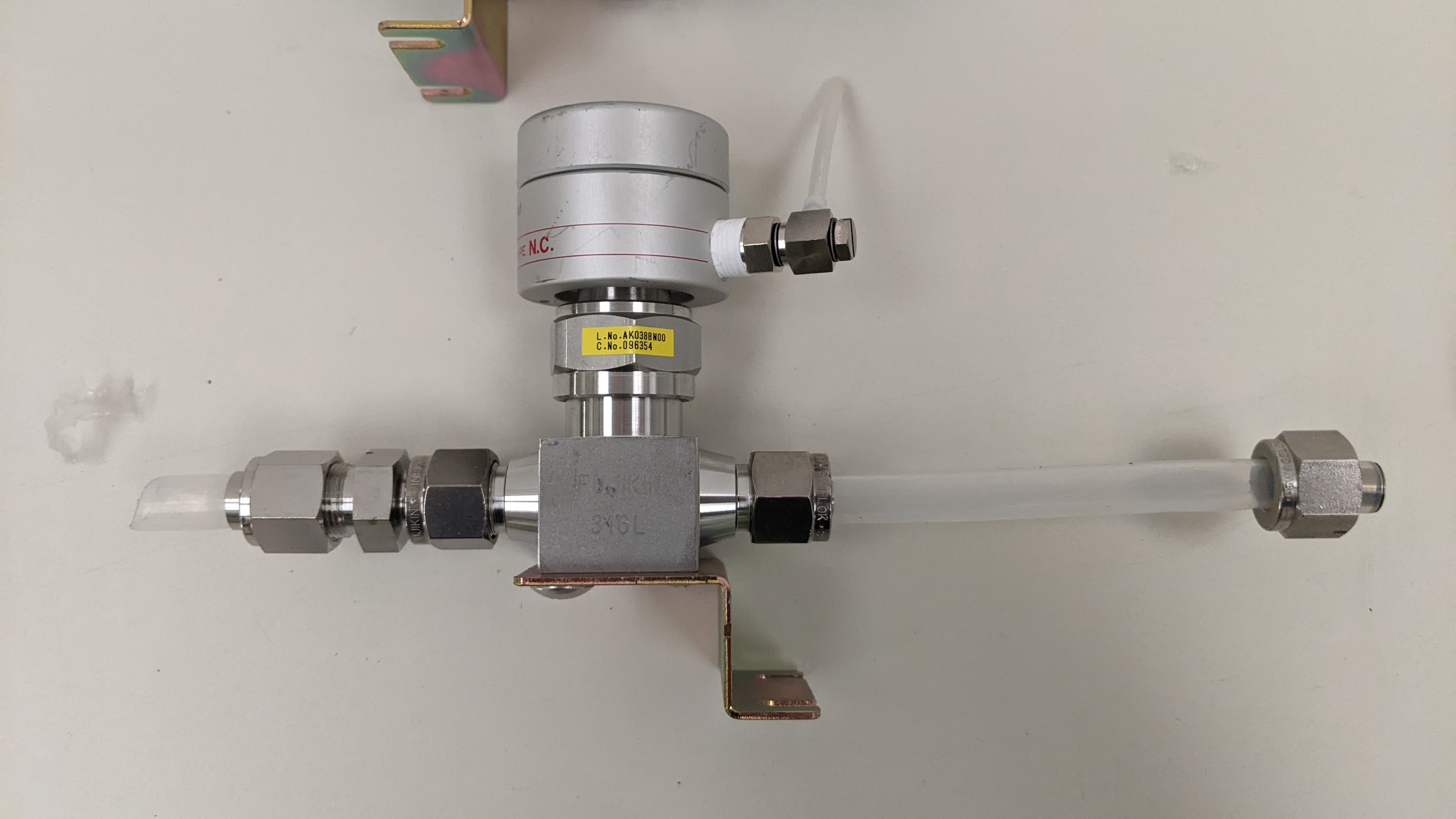 Refurbished Fujikin Incorporated 316L Type N.C