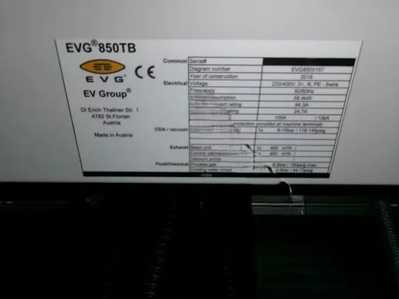 Used 2019 EVG EVG850 TB