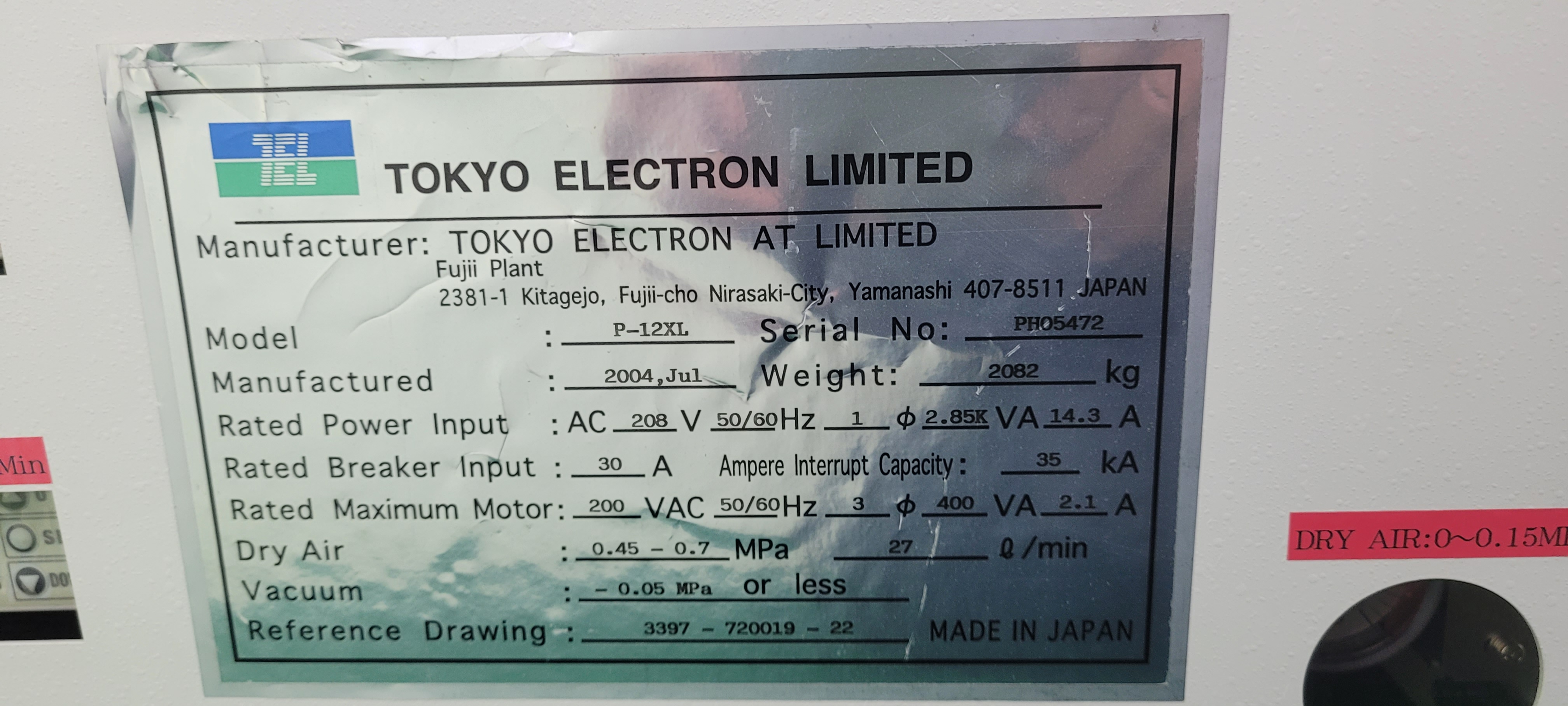 Used 2004 TEL P-12XL