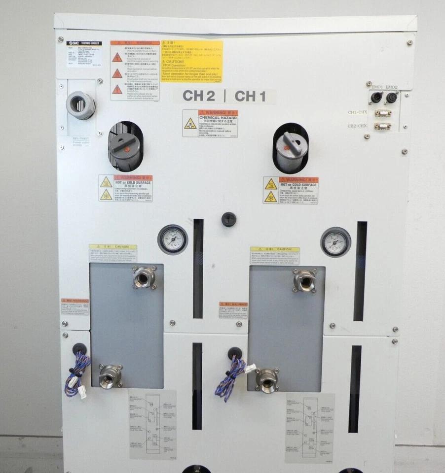 Used SMC INR-497-049 Dual Channel Recirculating Chiller THERMO CHILLER Tested Working