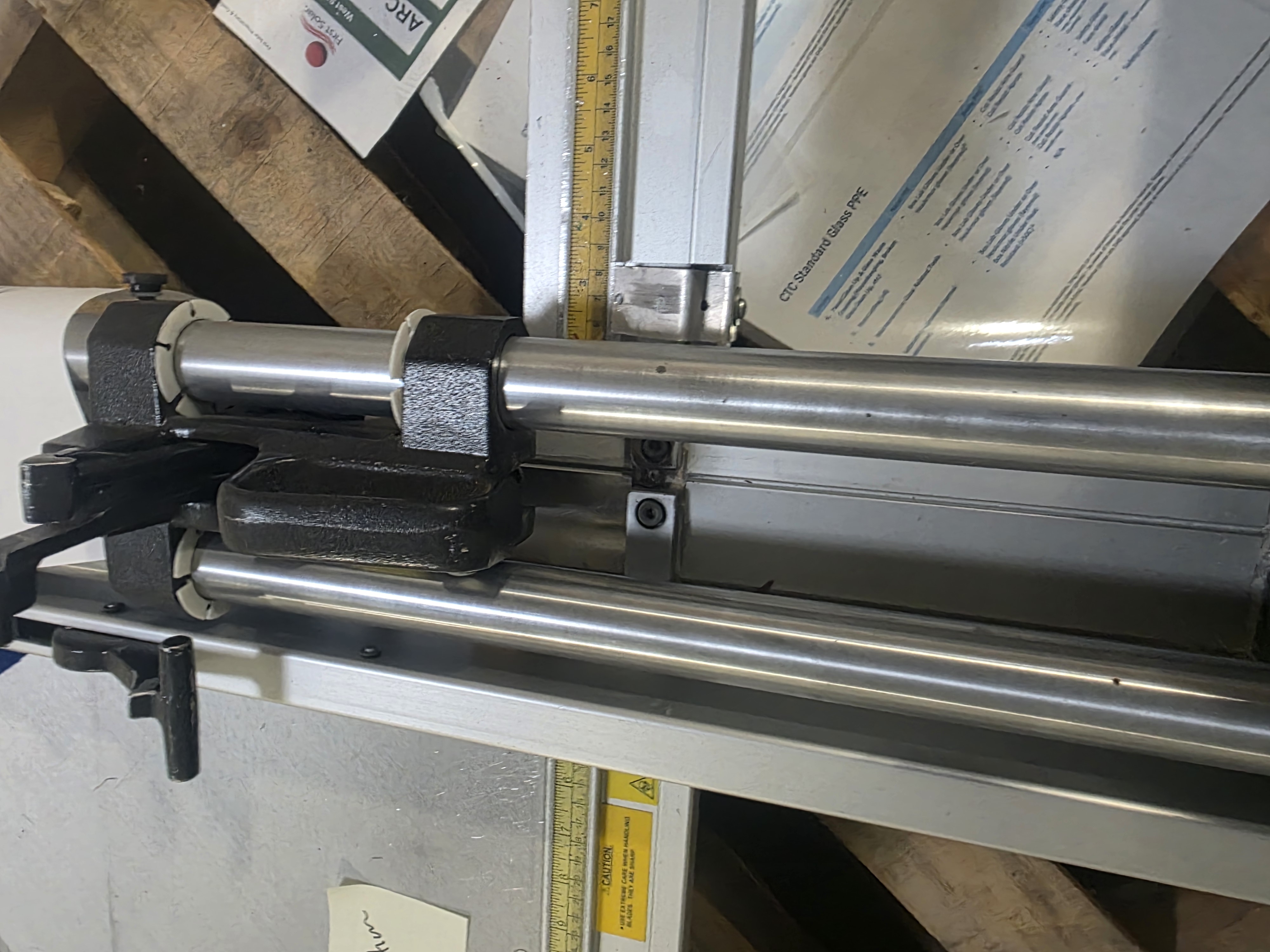 Used Fletcher 3000 Material Cutter Manual Wall Mount