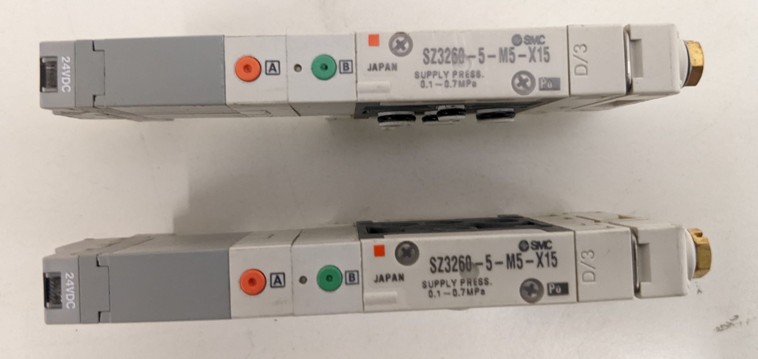 Used SMC 5 Port Solenoid Valve Rubber Seal, Body Ported Cassette Type Manifold