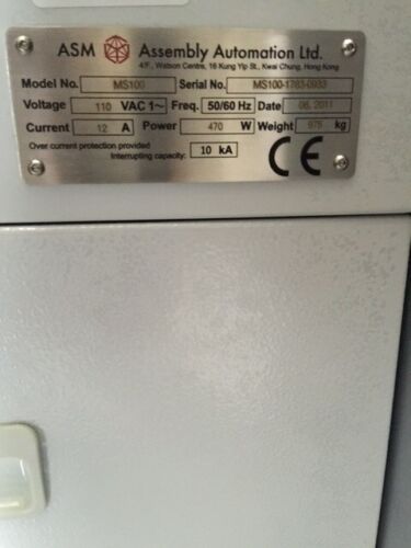 Used ASM ASM MS100 Device Mapper Sorter