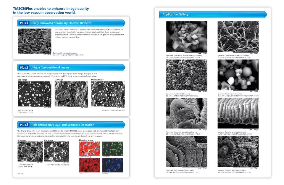 Used HITACHI TM-3030Plus Desktop Scanning Electron Microscope
