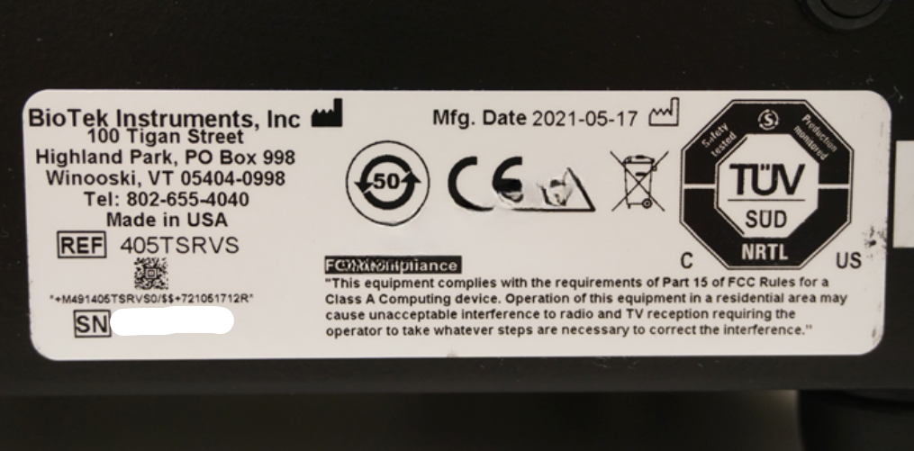 Used 2021 Biotek 405TSRVS